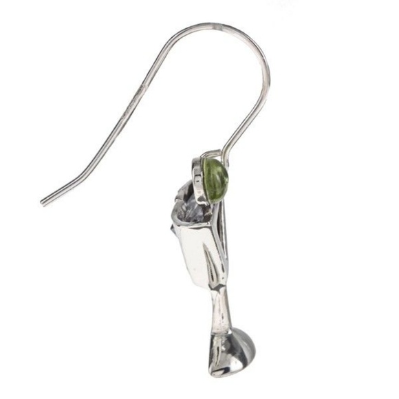 Silver Moon Jewelry Sterling Silver Dri Martini W Olive Earrings